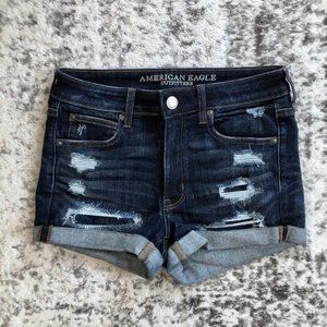 American Eagle - High-Waisted Denim Shorts